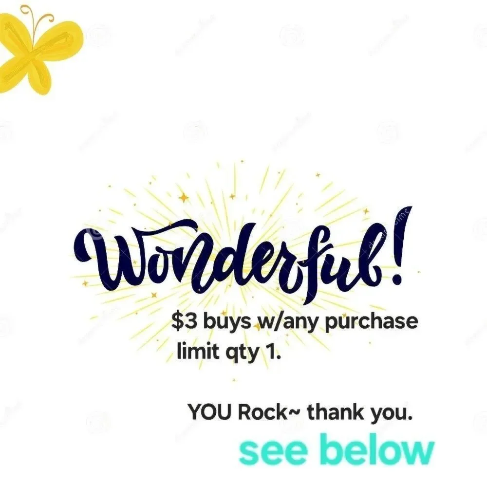 $4 thank you items, lowest it'll let me go. Add or bid on in shows, THANK U ♡♡